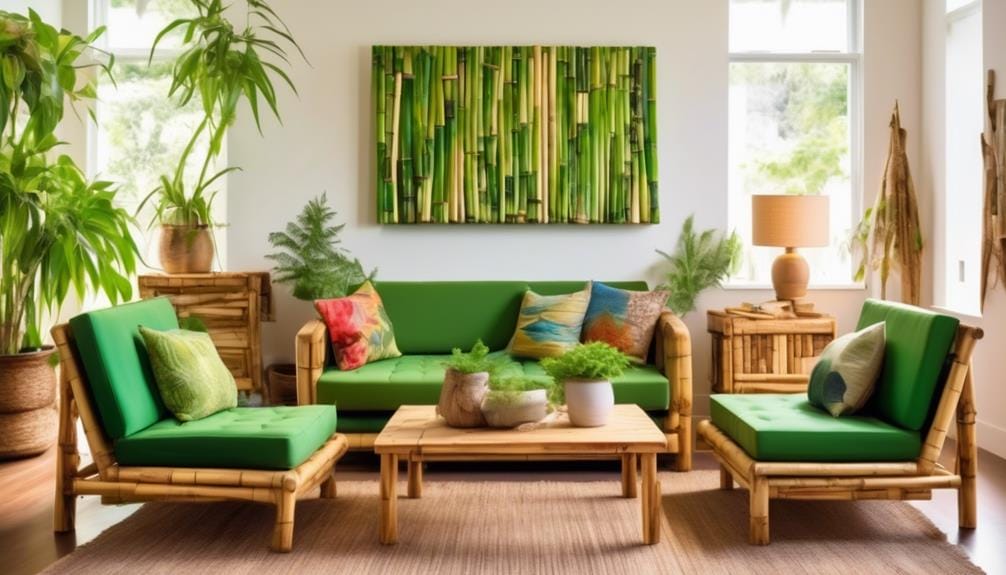 green living room furniture designs