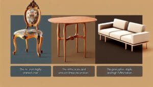 three key periods in furniture making history